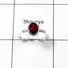 Ring Size-9 Beautiful Garnet Cut E - MNM419 Newly Design Cut Garnet Light Weight Solid 925 Sterling Silver Minimalist Ring